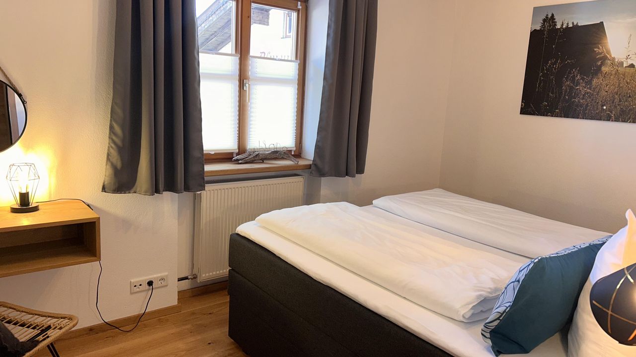 Blick ins Schlafzimmer Blick ins Schlafzimmer